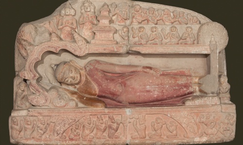  Parinibbana, from the Kubyauknge Temple, Myinkaba village, circa 1198. Photograph: Sean Dungan/Bagan Archaeological Museum